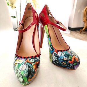 Custom Harley Quinn cosplay heels